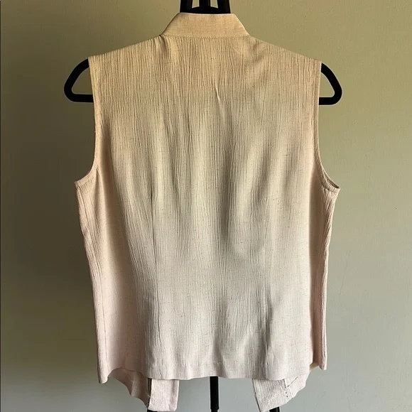 Imagio 90s Sleeveless Embroidered Blouse with Mandarin Collar | Women’s Small - Picture 8 of 8